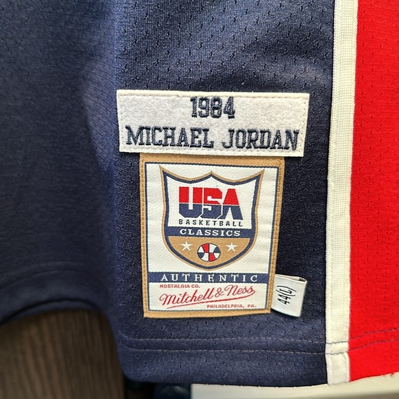 Michael Jordan USA Basketball Mitchell & Ness 1984 Authentic Jersey - Navy - Picture 4 of 7